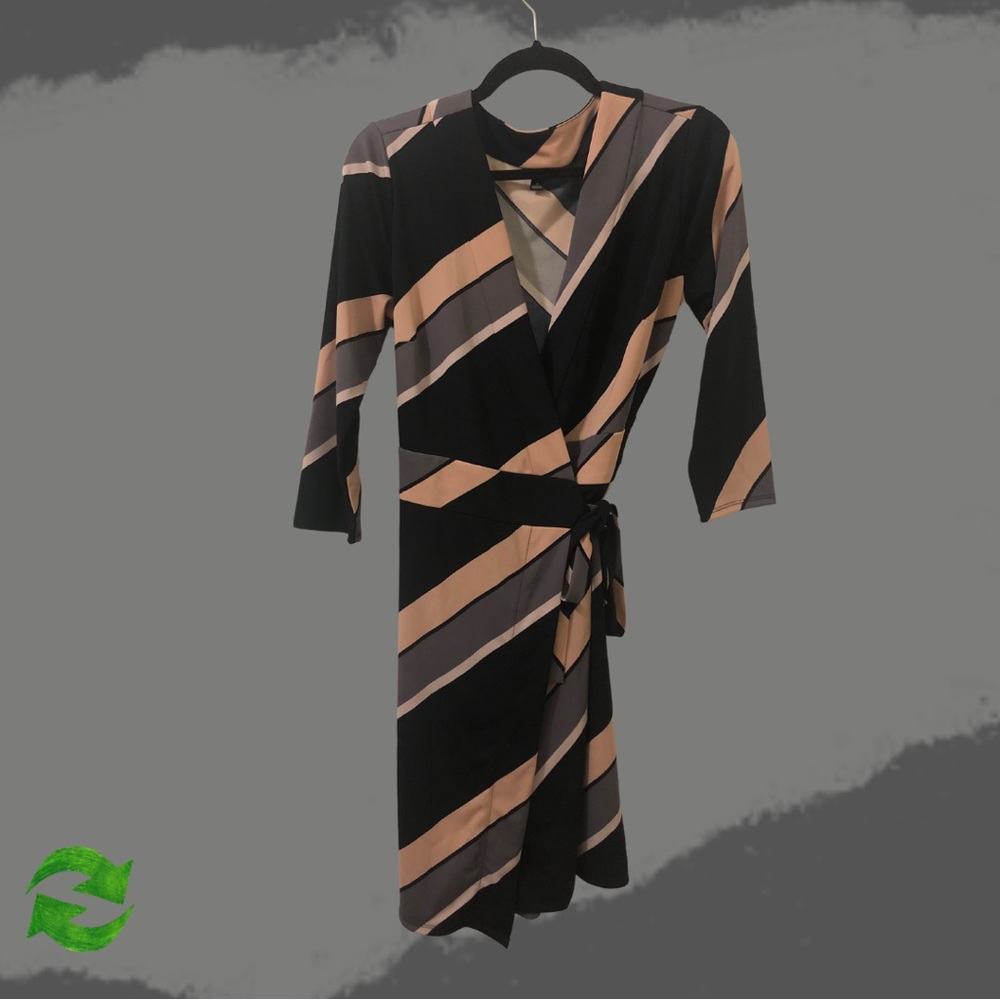 Ann Taylor tie-wrap dress, size 8